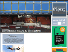 Tablet Screenshot of m.flying-trapeze.com